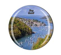 Fowey Cornwall UK Fridge Magnet Crystal Tourist Souvenir Gift Collectibles Refrigerator Magnetic Sticker
