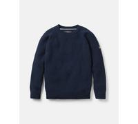 Fowey Rib Crew Knit - Navy Blue - Navy Blue / L