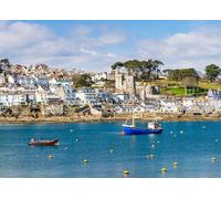 Fowey Town Jigsaw Puzzles for Adults 1000 Jigsaws | Large Poster Included, Back Letters Hints/A-D Sections, Dust-Free, Finished Size 70×50cm, Family Indoor Activity