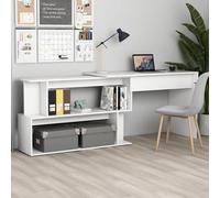 fowey wooden laptop desk corner in white