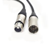 FOWIUNYE 6.56ft 7 Pin XLR Connector Cable, XLR Microphone Cable Balanced Male to Female Connections for Microphone and Audio Interface, Straight Female to Male Plug Cable（2Meter）