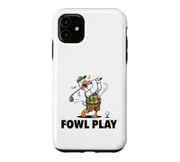 Fowl Play Funny Duck Goose Golfer Father’s Day Case for iPhone 11