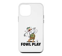 Fowl Play Funny Duck Goose Golfer Father’s Day Case for iPhone 12 mini