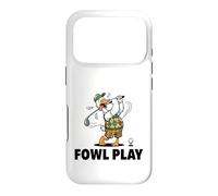 Fowl Play Funny Duck Goose Golfer Father’s Day Case for iPhone 17 Pro