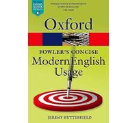 Fowlers Concise Dictionary of Modern English Usage 9780199666317 Paperback sof