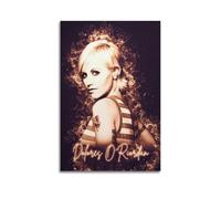 FOWNJCIA Singer Poster Dolores O'Riordan Poster Decorative Painting Canvas Wall Posters And Art Picture Print Modern Family Bedroom Decor Posters 16x24inch(40x60cm)