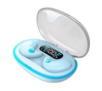 FAFOUR Invisible Wireless Sleep Headphones IPX5 Waterproof Wireless Earbuds with Charging Case Bluetooth 5.3 Headphones Touch Control Hidden Headphones - Double Noise Cancelling (Blue)