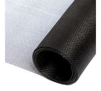 fowong Fly Screen for Windows, 120cm x 250cm Window Screen, Polyester, Durable Adjustable Insect Netting, Black