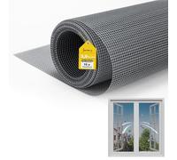 fowong Fly Screens for Windows Net, 120cm x 250cm Mosquito Netting, Adjustable DIY Fly Screen Window Mesh Roll, Window Screen Replacement, Insect Netting Bug Bee Mosquito Protector, Grey