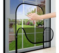 fowong Fly Screens for Windows, Upgraded Custom Pet-Resistant Tear-Proof Mesh Screen, Premium Bug Net for Ventilation & Insect Protection - Safer, Cozier Home