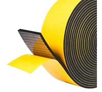 fowong Self-Adhesive Foam Tape 5M Long X 50 mm Wide x 3 mm Thick High Density Neoprene,Anti-Vibration,Anti-Collision Weather Stripping Gasket Seal SoundProof for Window Door