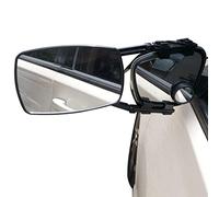 Fowybe 2 Pcs Car Towing Mirror Clip - Adjustable Towing Mirrors | Universal Clamp-On Towing Mirror, External Motorhome Mirrors for Most Trucks Caravans Cars, Black