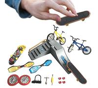 Fowybe Kit for Finger Skateboard - Finger Skateboard Deck Ramp Set | Sport Toy Child Repair Tech Tool DIY Kit, Kids Children Finger Skater
