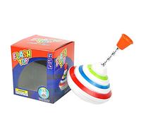 Fowybe Light Up Push Down Top With LED and Music - Peg-Top Hand Spinner Gyro Toy Gift for Kids, Birthday Gift for Boy and Girl