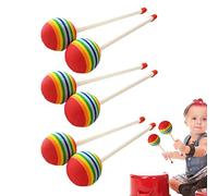 Fowybe Mallets Percussion, Lollipop-shaped Drum Sticks Kids, Soft Percussion Instruments Xylophone Mallet For Concerts Parties Drum Practice