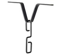 Fowybe Rain Chains Adapter | Rustproof V-Shaped Rain Chain Gutter Adapter Hook Suitable for Downspout Outlet | Black Monarch Rain Chain Gutter Adapter Suitable for Any Standard-sized Gutter