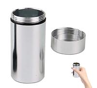 Fowybe Tea Canister | Stainless Steel Sealed Tea Caddy for Home,Small Kitchen Canisters for Loose Tea