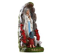 Fowybe Virgin Mary Statue, Blessed Virgin Mary Statue With St. Bernadette And Lamb Figure Religious Gift Desktop Decorative Ornaments, Greek Statues Virgin
