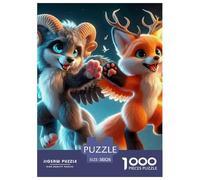Fox, 1000-piece Jigsaw, Calming Yet Stimulating Indoor Activity, Perfect for Keepsakes Or Gallery Walls, Suitable for Ages 8+, 38x26cm/1000pcs
