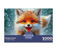 Fox 1000 Piece Jigsaw Puzzle for Adults And Kids - Clever Fox Premium Quality, Brainteasing, Gift, Collectible 38x26cm/1000pcs