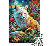 Fox 1000 Piece Jigsaw Puzzle with Whimsical Design - A Charming Challenge for Adults And Kids Age 14 Years Up52x38cm/1000pcs