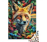 Fox 1000 Piece Jigsaw Puzzle with Whimsical Design - A Charming Challenge for Adults And Kids Age 14 Years Up70x50cm/1000pcs
