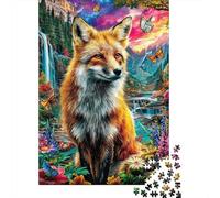 Fox 1000 Piece Jigsaw Puzzle with Whimsical Design - A Charming Challenge for Adults And Kids Age 14 Years Up52x38cm/1000pcs