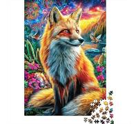 Fox 1000 Piece Jigsaw Puzzle with Whimsical Design - A Charming Challenge for Adults And Kids Age 14 Years Up70x50cm/1000pcs