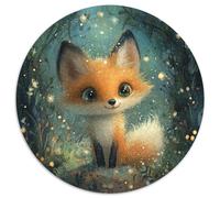 Fox 1000 Piece Round Puzzle Creative Seeking A Challenging And Relaxing Activity Games for Adults And Kids 1000pcs (67.5x67.5cm)