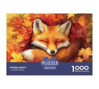 Fox 1000 Pieces Jigsaw Puzzles For Adults Educational Games Stress Relieving Entertainment Cultivate The Spirit of Teamwork for Men, Women, Elders, Seniors 70x50cm/1000pcs