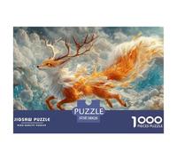 Fox 1000 Pieces Jigsaw Puzzles For Adults Family Challenge Toys Stress Relieving Entertainment Cultivate The Spirit of Teamwork For Adults Gifts 38x26cm/1000pcs