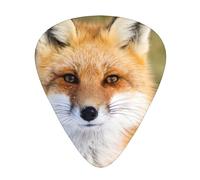 Fox 12 Pack Guitar Plectrums With Storage Case, 0.46/0.71/0.96mm, Including Thin, Medium Thick Guitar Plectrums For Electric Guitars Bass Ukulele