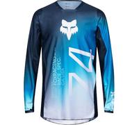 FOX 180 Air Haze Motocross Jersey, blue, size L for Men