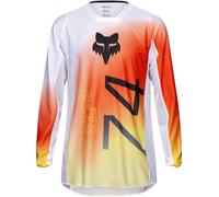 FOX 180 Air Haze Motocross Jersey, white-orange, size 2XL for Men