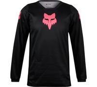 FOX 180 Blackout 2023 Girls Motocross Jersey, black/hotpink, size YL