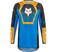 FOX 180 Collect Motocross Jersey, blue-yellow, size L for Men