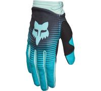 FOX 180 Collect Ladies Motocross Gloves, turquoise/black, size L