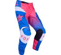 FOX 180 Collect Motocross Pants, white-blue, size 34 for Men