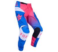 FOX 180 Collect Motocross Pants, white-blue, size 30 for Men
