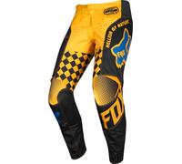 FOX 180 CZAR Motocross Pants, black-yellow, size 30 for Men