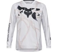 FOX 180 Diffuse Special Edition Youth Motocross Jersey, white/black, size YM
