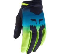 FOX 180 Flora Ladies Motocross Gloves, black-blue-yellow, size S for Women