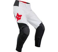 FOX 180 Flow Motocross Pants, white-red, size 34 for Men