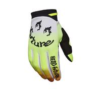 FOX 180 HELLO FUTURE GLOVE WHT/YLW