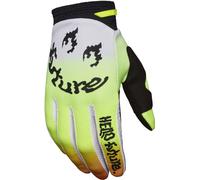 FOX 180 Hello Future Special Edition Motocross Gloves, white-yellow, size 2XL for Men