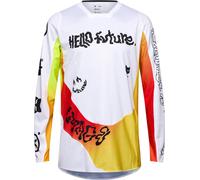 FOX 180 Hello Future Special Edition Motocross Jersey, white, size S for Men