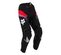 FOX 180 Honda 2023 Motocross Pants, black-red, size 28 for Men