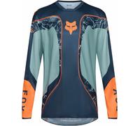 FOX 180 Image Print Motocross Jersey, blue-orange, size L for Men