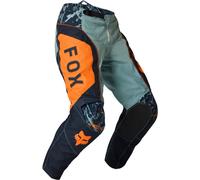 FOX 180 Image Print Motocross Pants, blue-orange, size 28 for Men