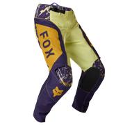 FOX 180 Image Print Motocross Pants, purple-yellow, size 28 for Men